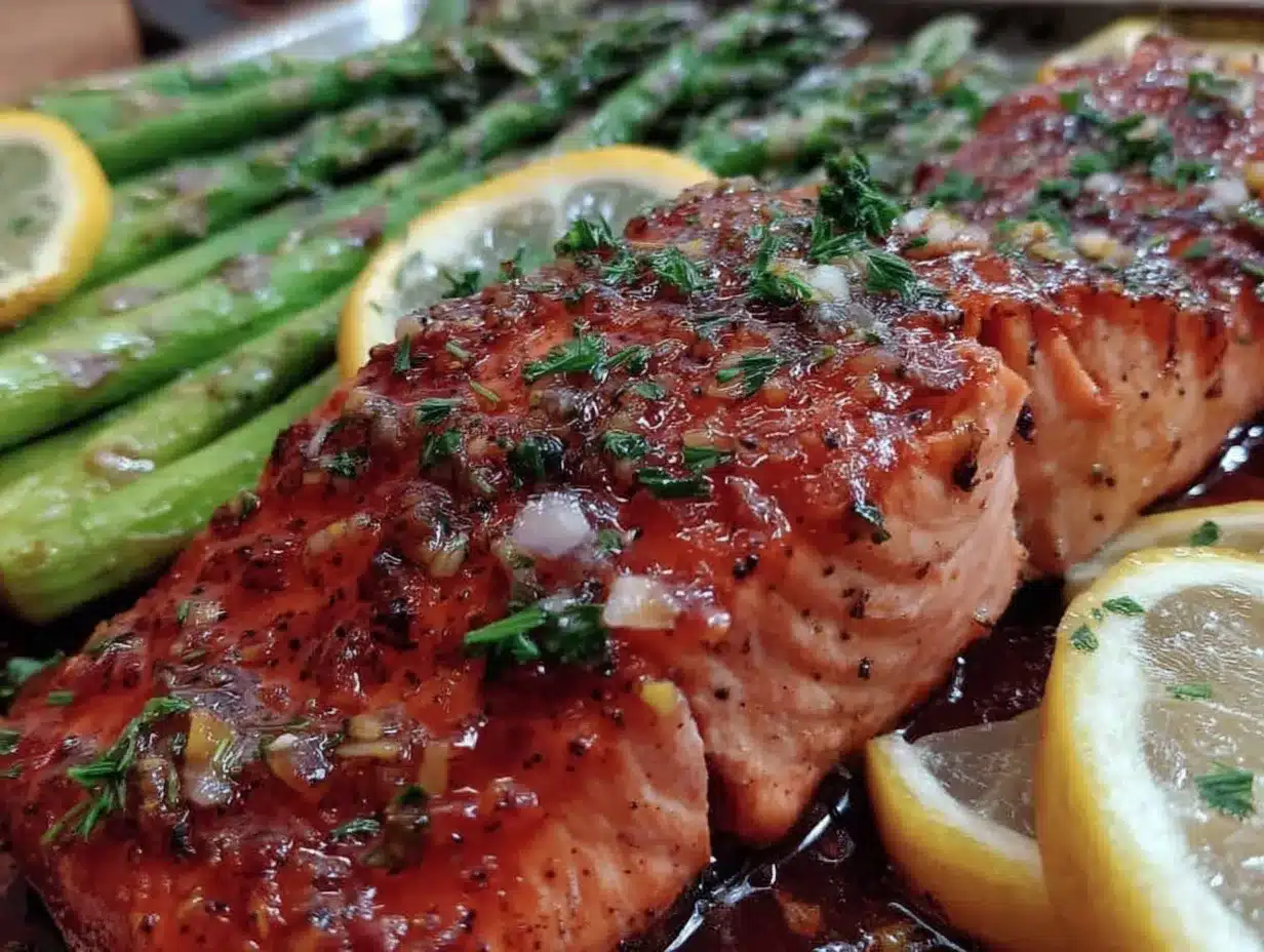 easy sheet pan salmon recipe preparation steps