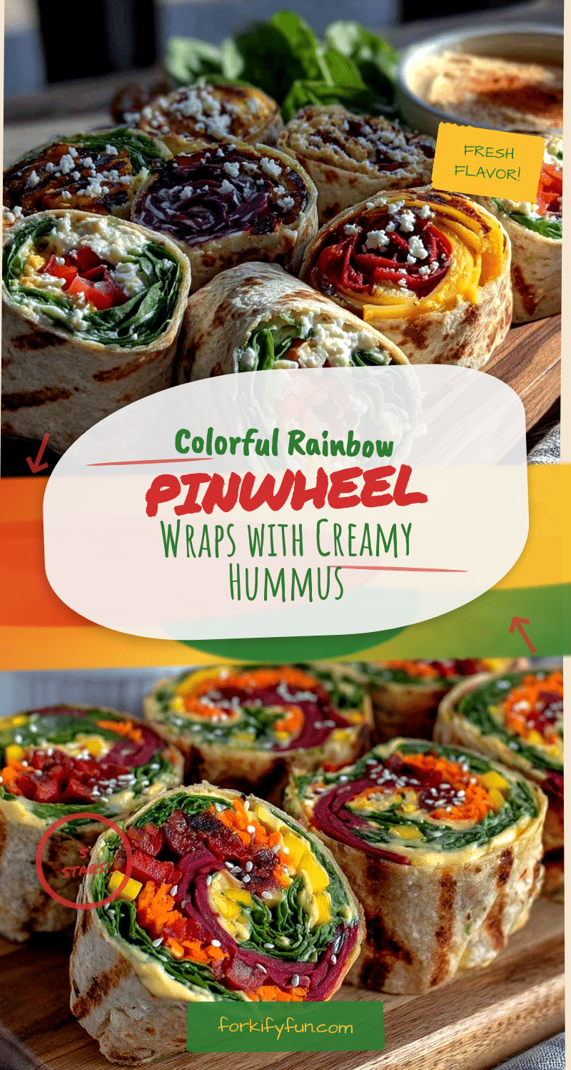 fresh rainbow pinwheel wraps recipe