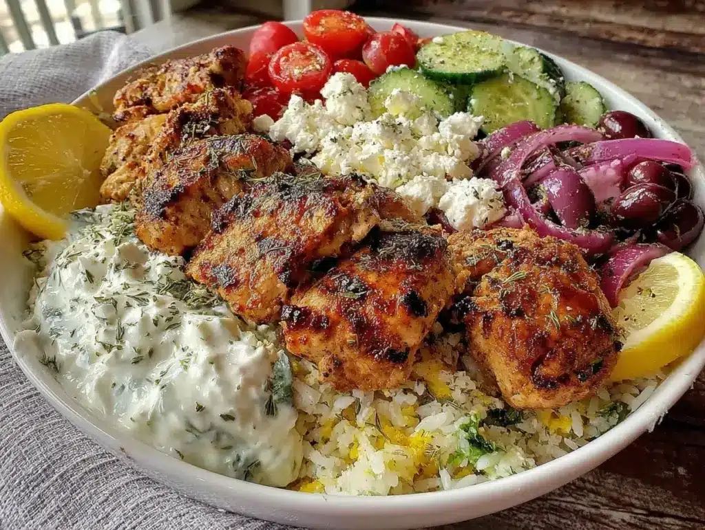 Greek Chicken Bowls - featured image