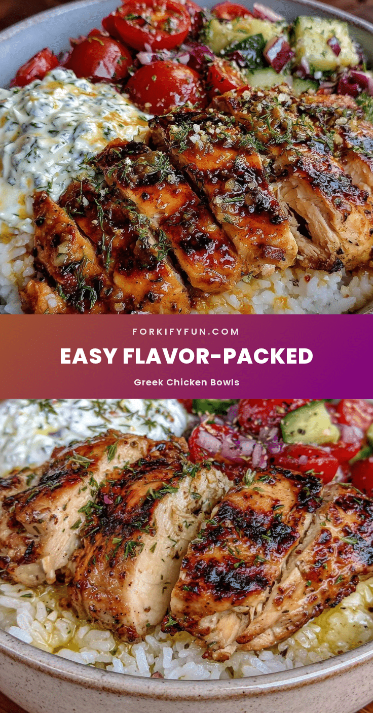 Greek chicken bowls recipe