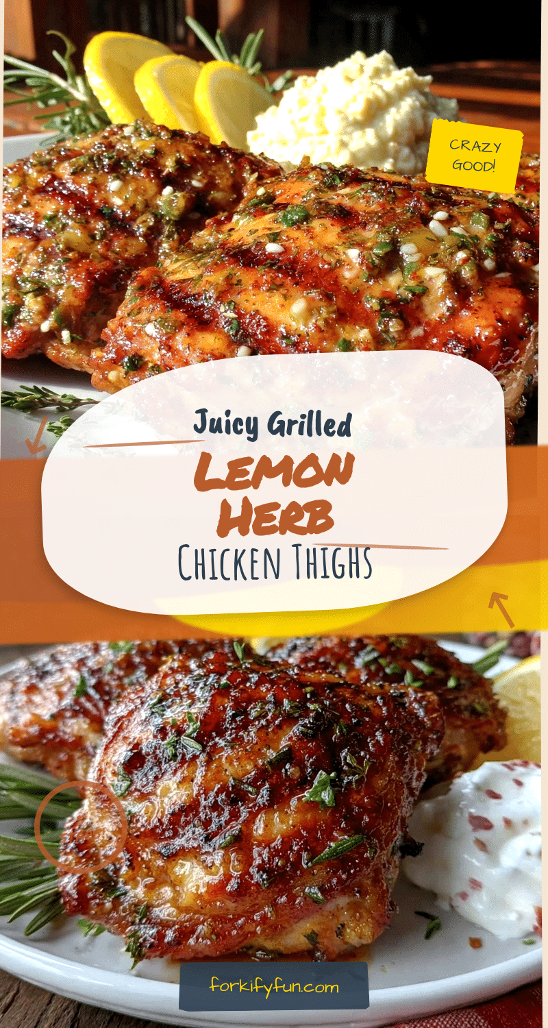 grilled lemon herb chicken thighs recipe