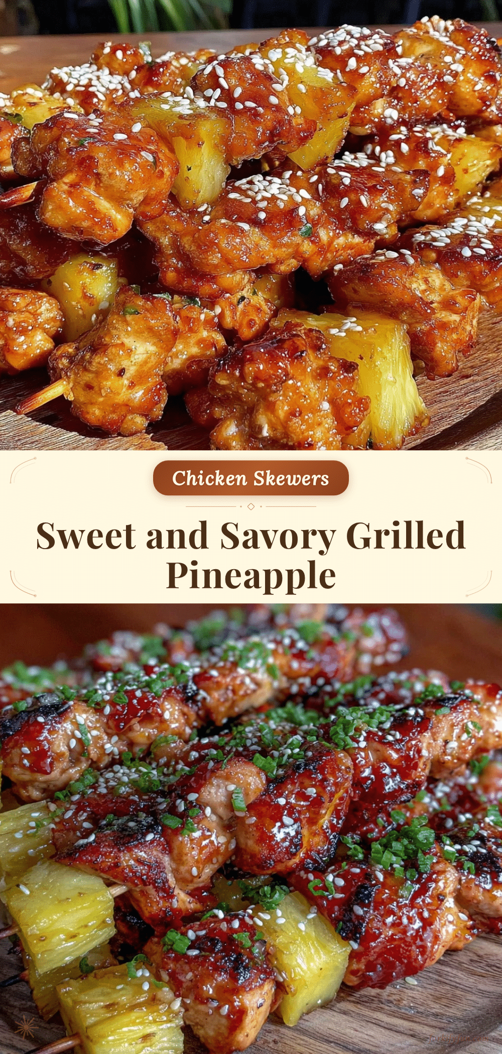grilled pineapple teriyaki chicken skewers recipe