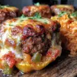 ground beef stuffed bell peppers - featured image