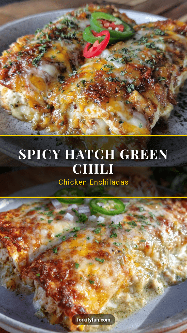 Hatch green chili chicken enchiladas recipe
