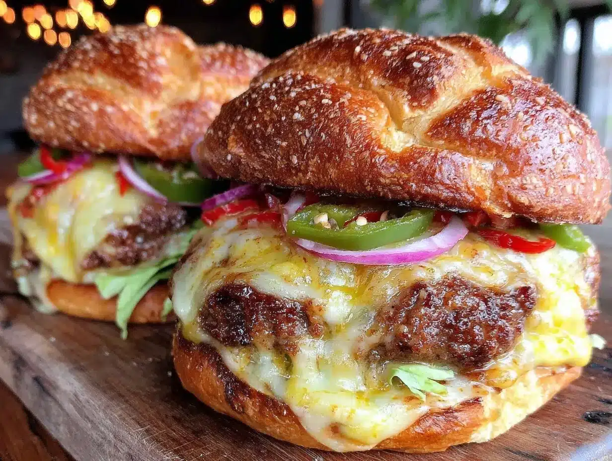 Hatch green chili smash burgers preparation steps