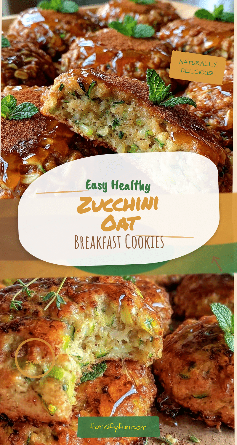 Healthy Zucchini Oat Breakfast Cookies recipe