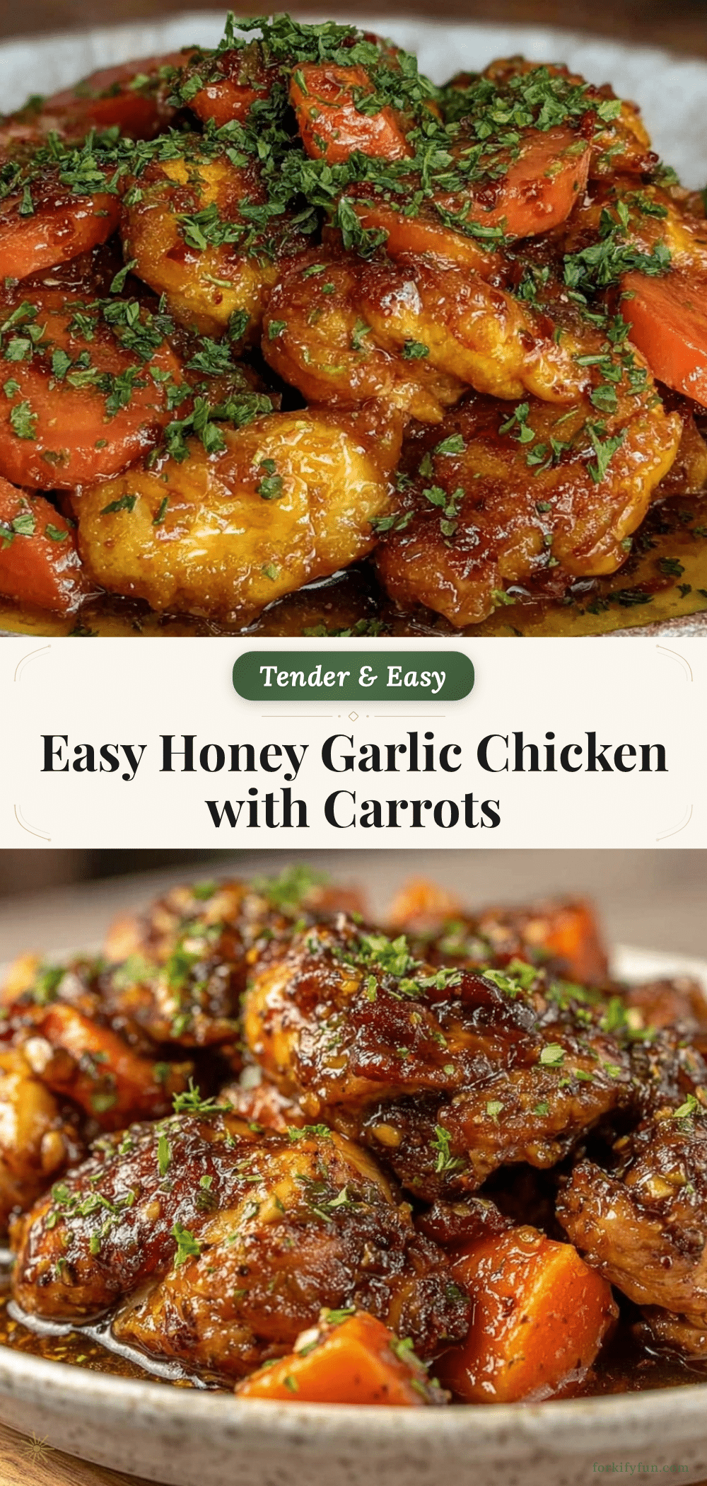 honey garlic chicken with carrots recipe