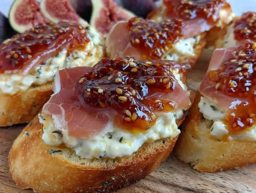 honey ricotta crostini - featured image