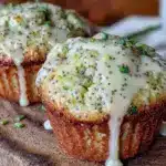 lemon poppy seed zucchini muffins - featured image