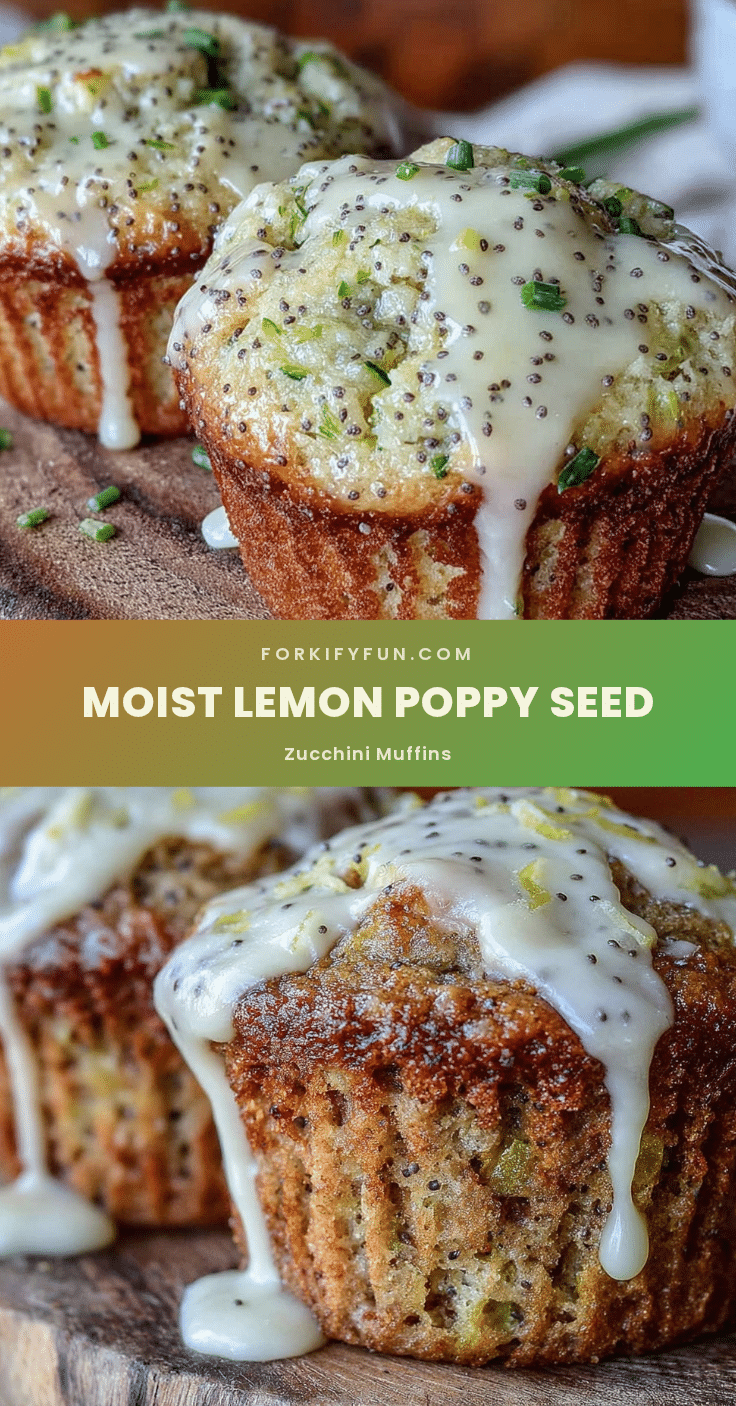 lemon poppy seed zucchini muffins recipe