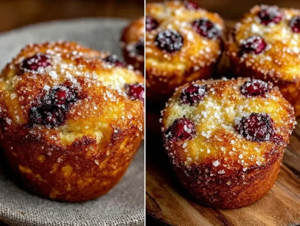 lemon ricotta blueberry muffins - featured image