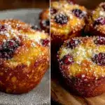 lemon ricotta blueberry muffins - featured image