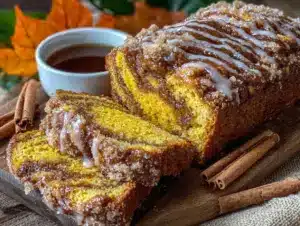 maple cinnamon swirl pumpkin bread - featured image