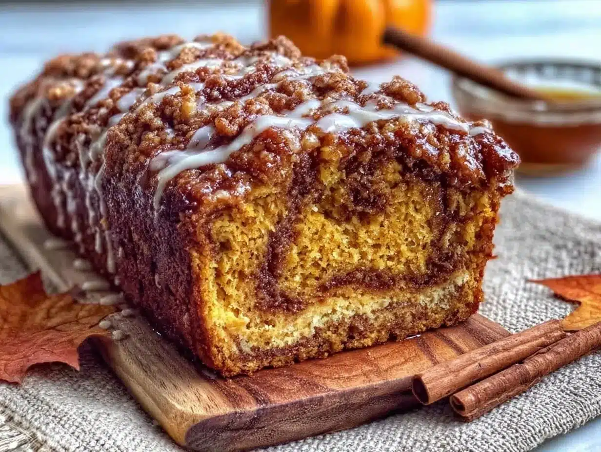 maple cinnamon swirl pumpkin bread preparation steps