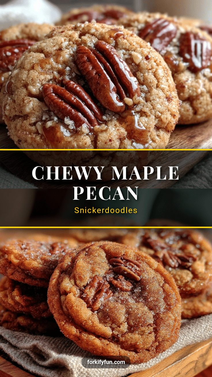 maple pecan snickerdoodles recipe