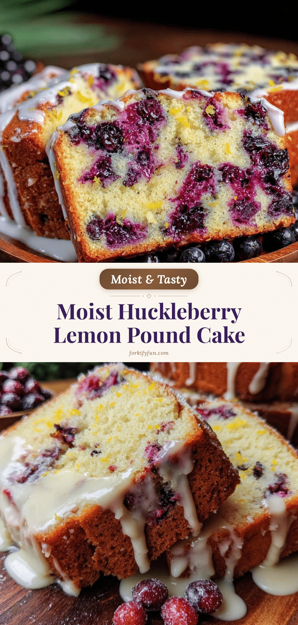 moist huckleberry lemon pound cake recipe