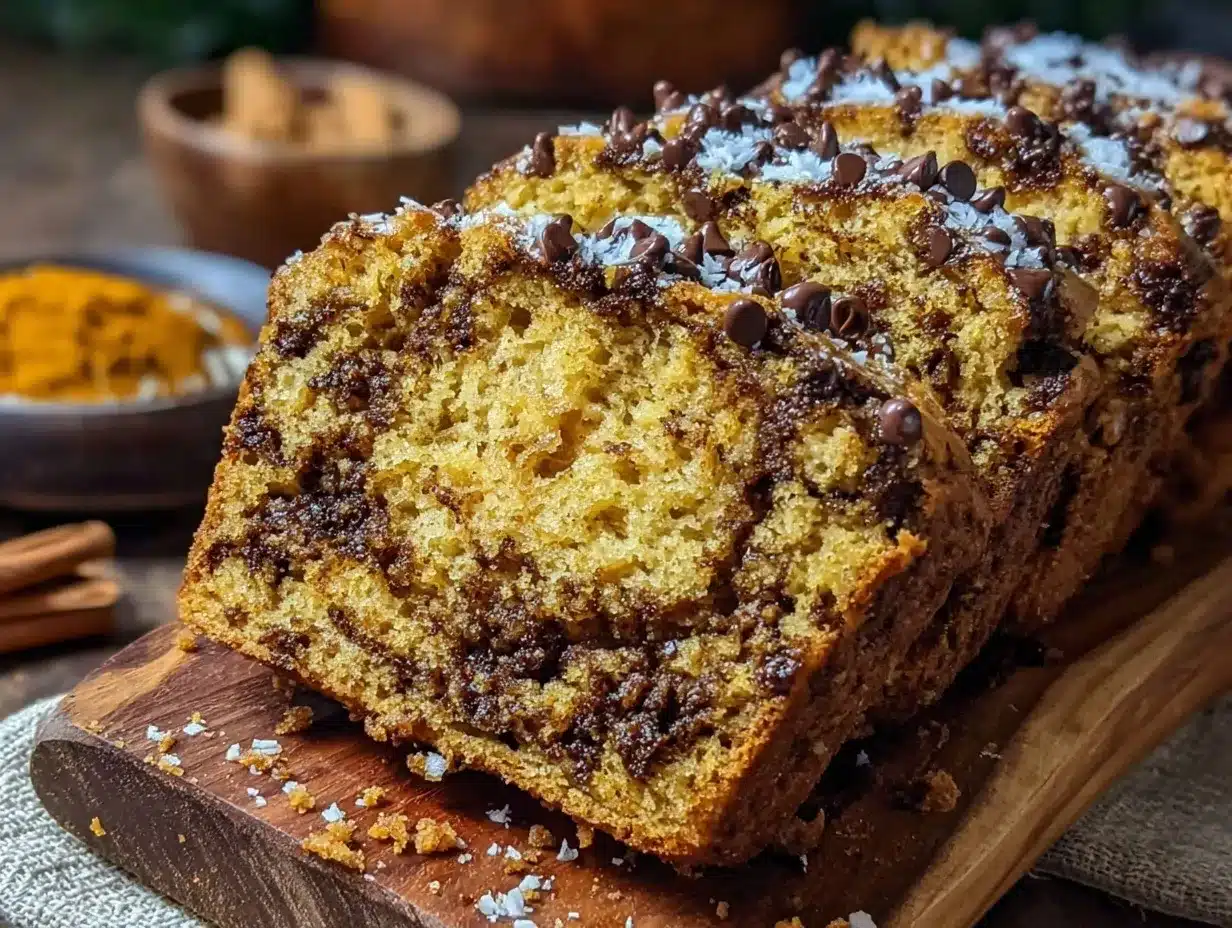 moist pumpkin chocolate chip sourdough bread preparation steps
