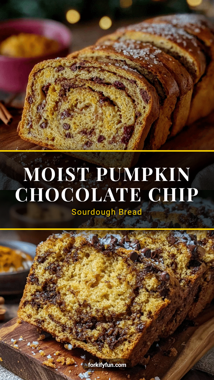moist pumpkin chocolate chip sourdough bread recipe