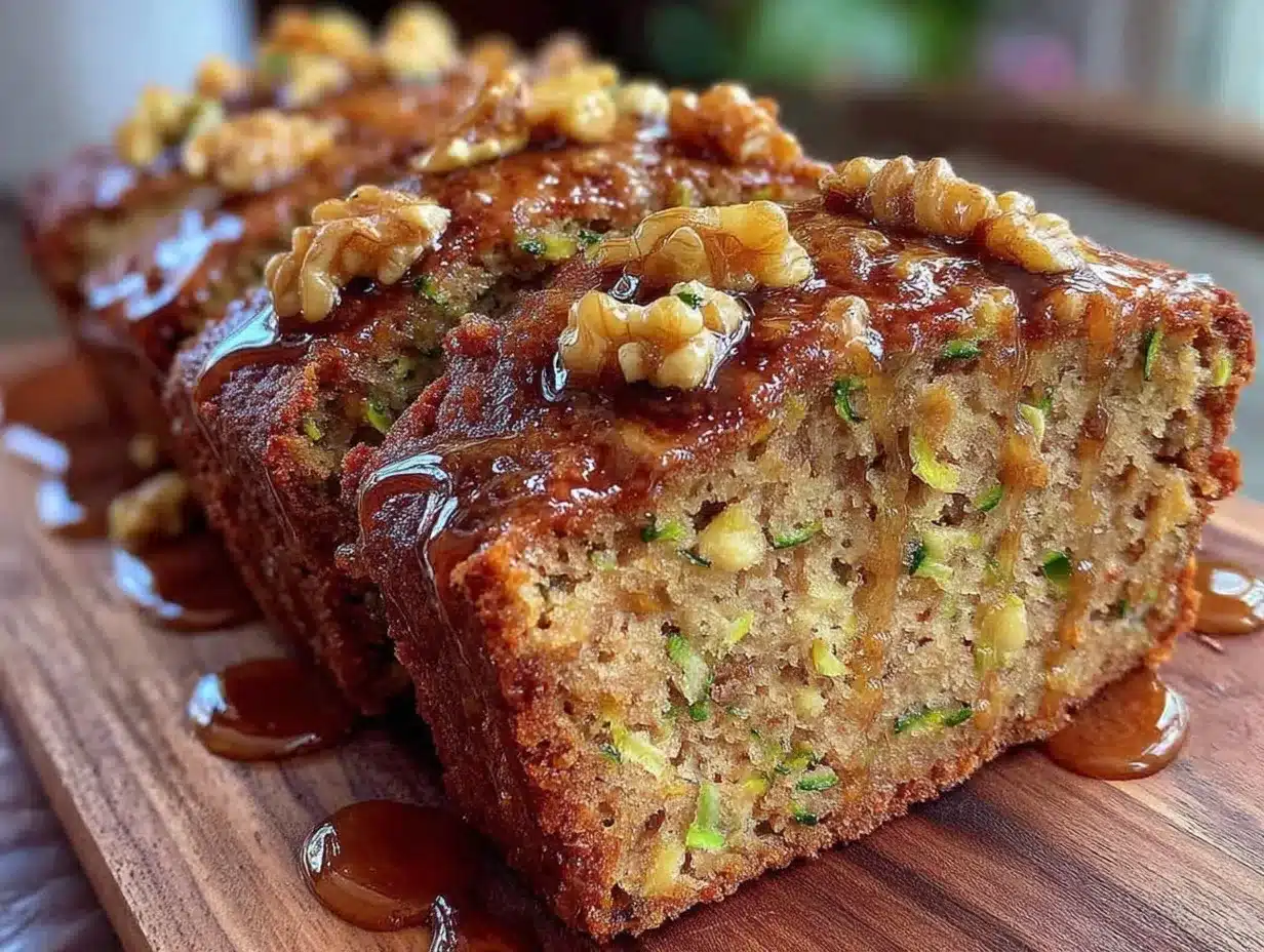 moist zucchini banana bread preparation steps