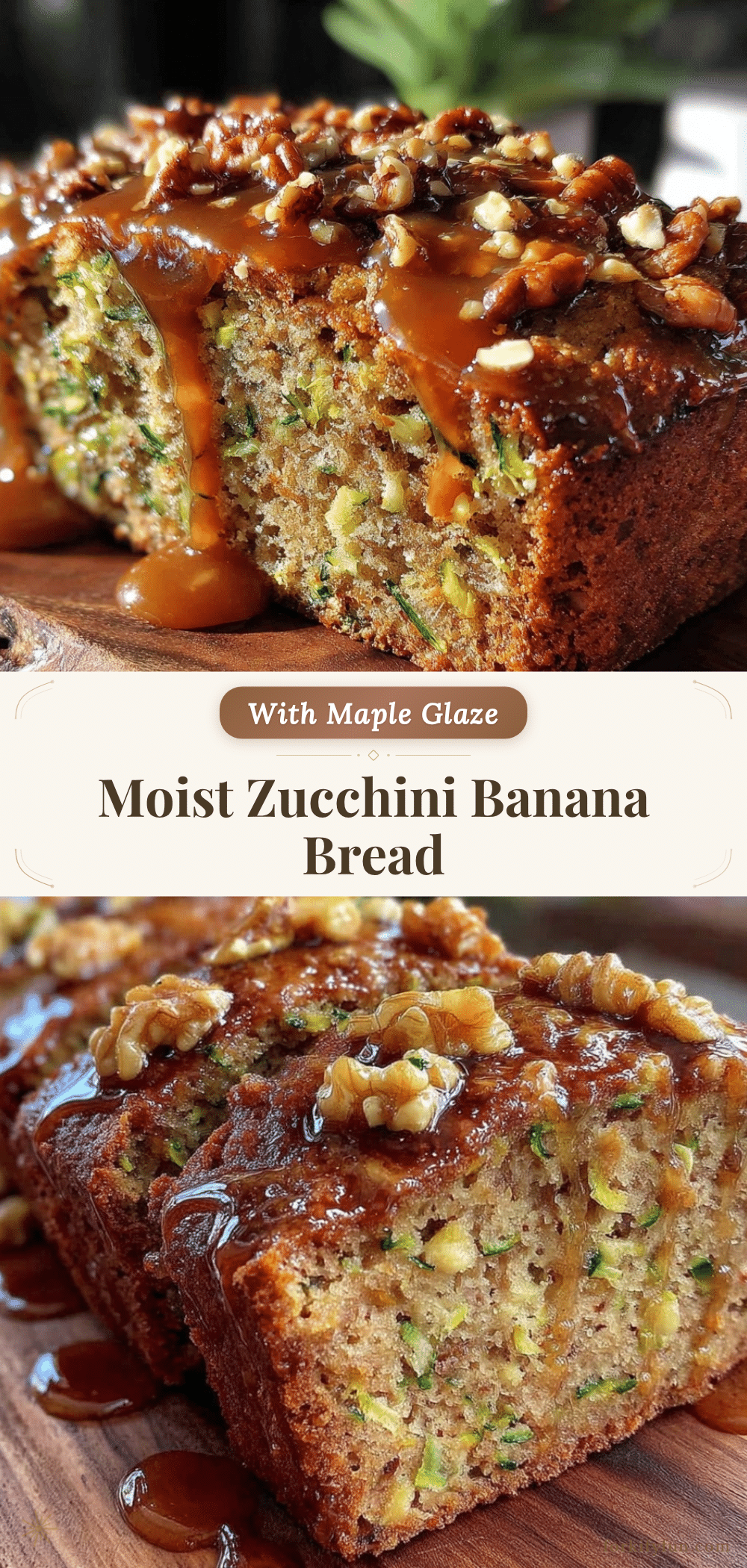 moist zucchini banana bread recipe