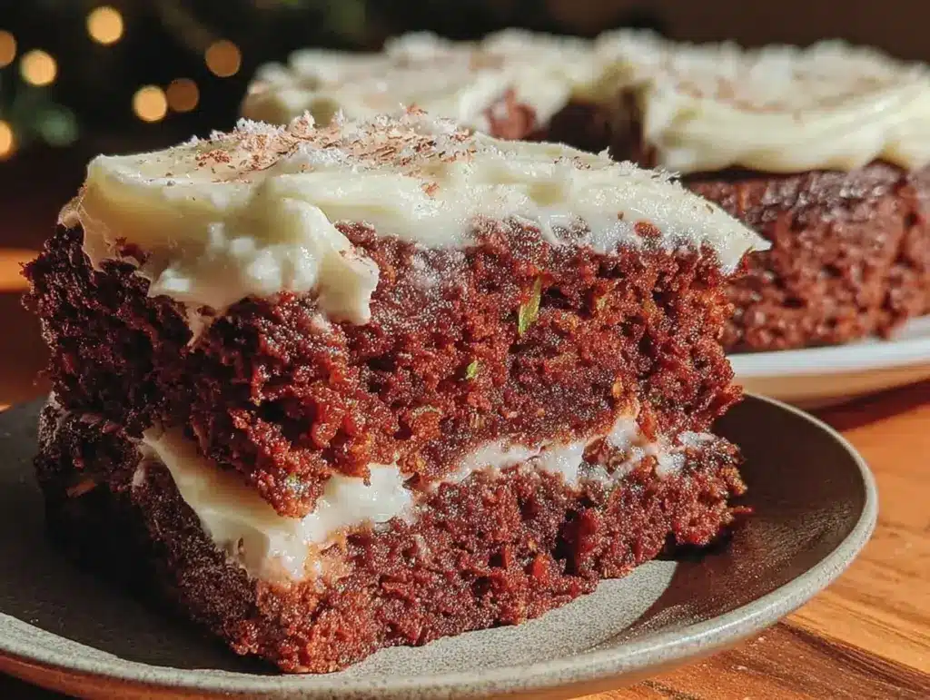 moist zucchini chocolate cake - featured image