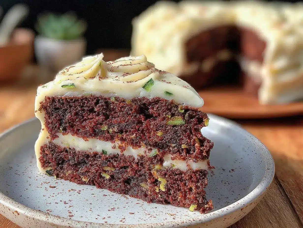 moist zucchini chocolate cake preparation steps