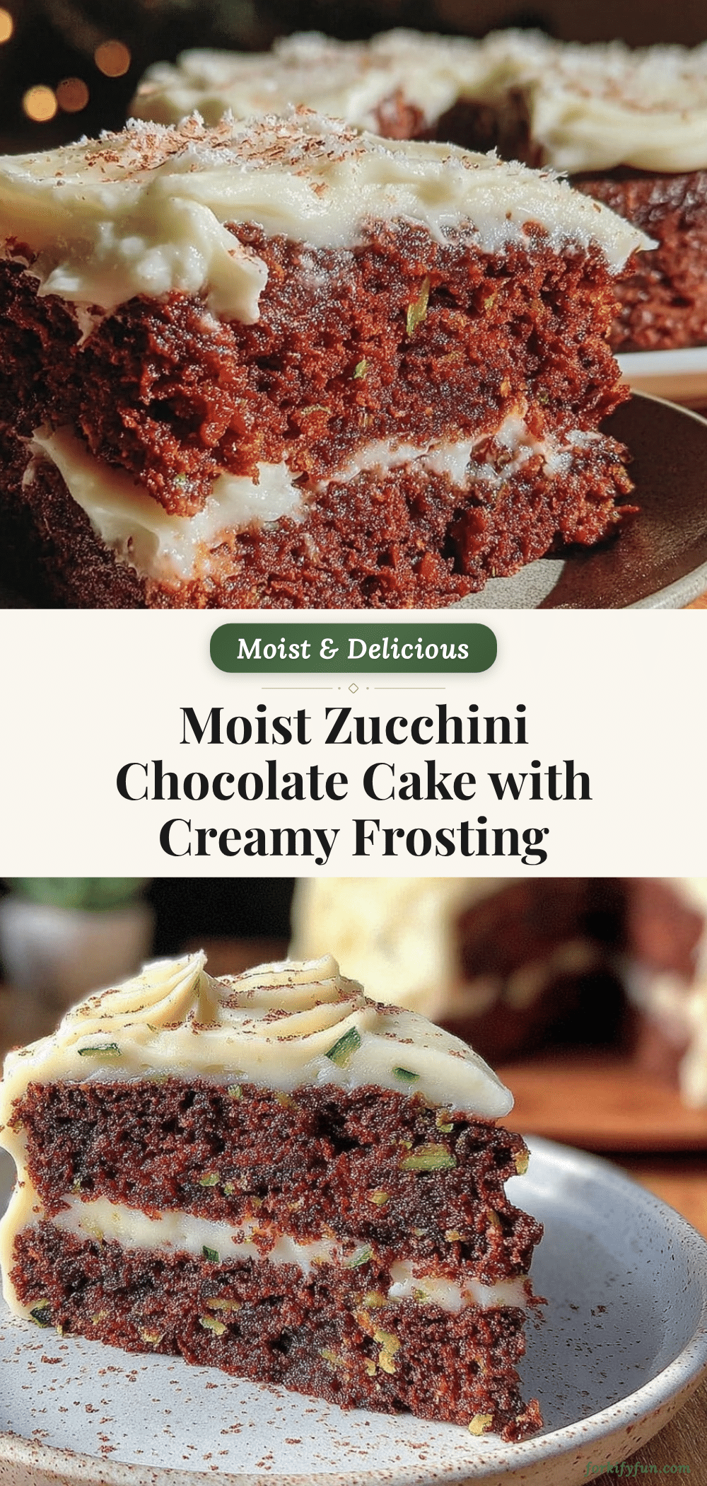 moist zucchini chocolate cake recipe