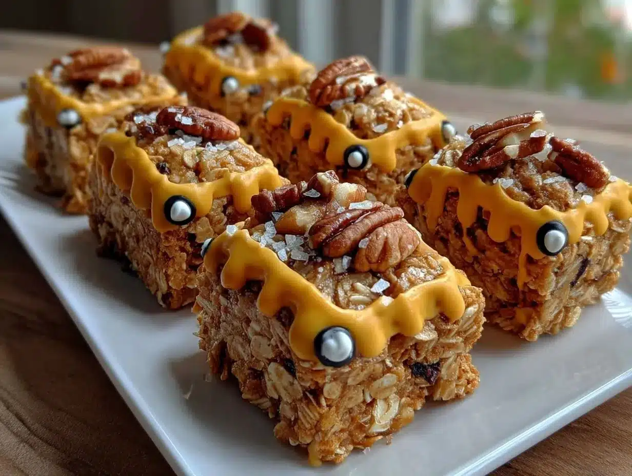 no-bake school bus granola bars preparation steps