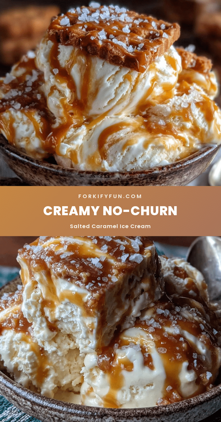 no-churn salted caramel ice cream recipe