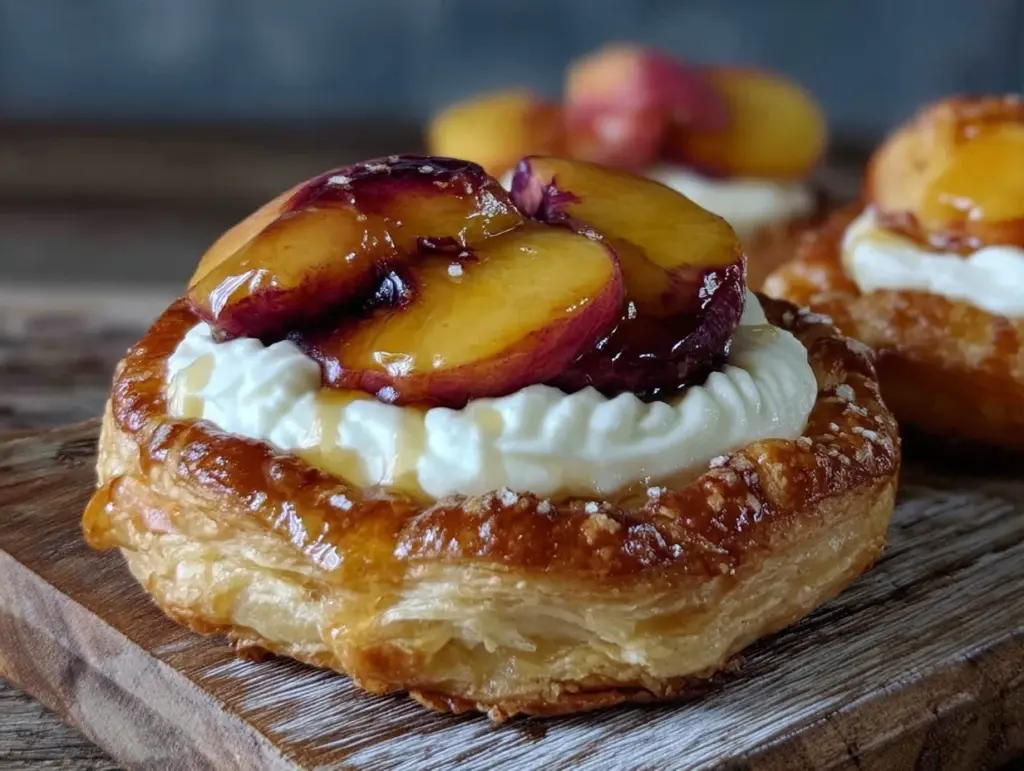 peach cream cheese danish - featured image