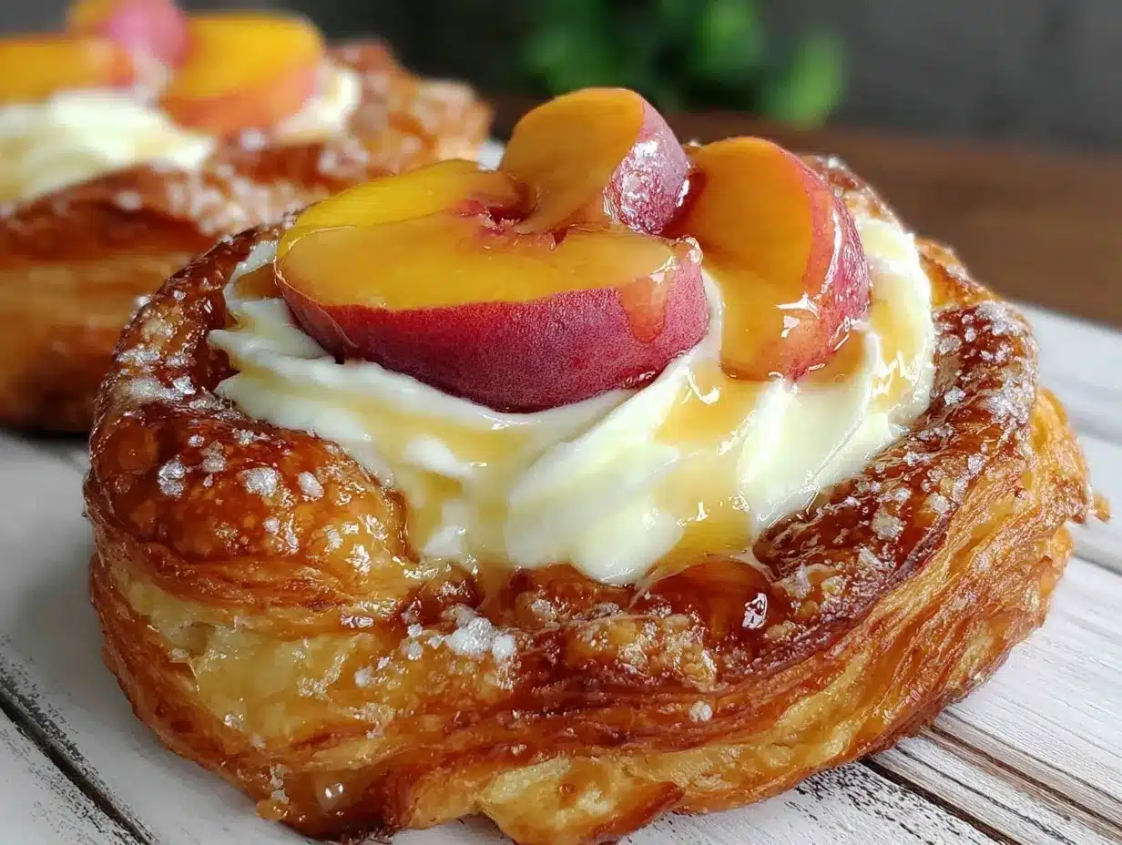 peach cream cheese danish preparation steps