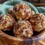 peanut butter banana energy balls - featured image