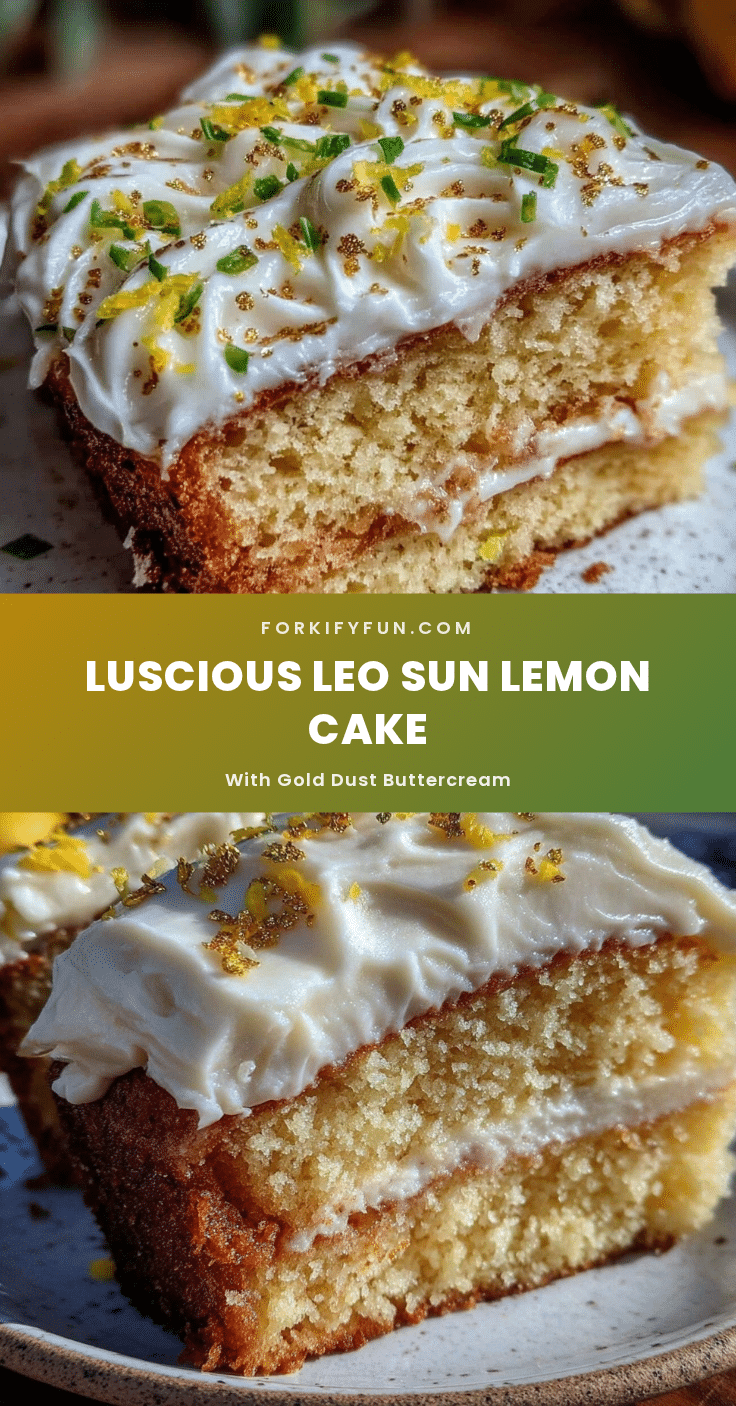 perfect leo sun lemon cake recipe
