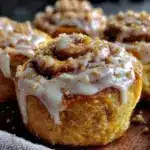 pumpkin spice cinnamon rolls - featured image