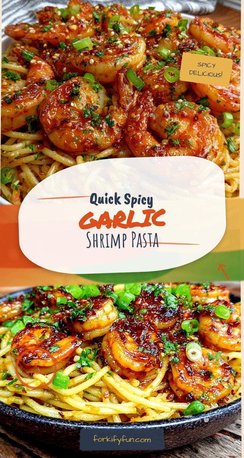 quick spicy garlic shrimp pasta recipe