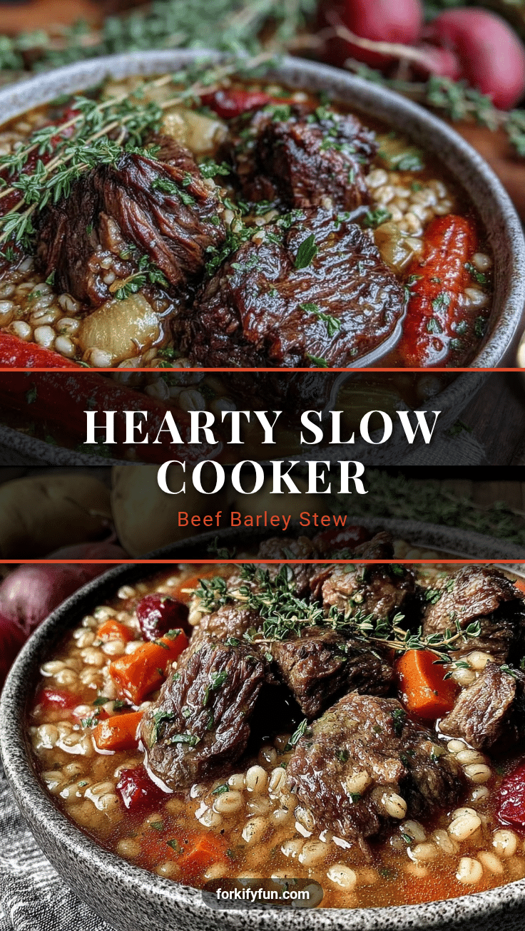 slow cooker beef and barley stew recipe
