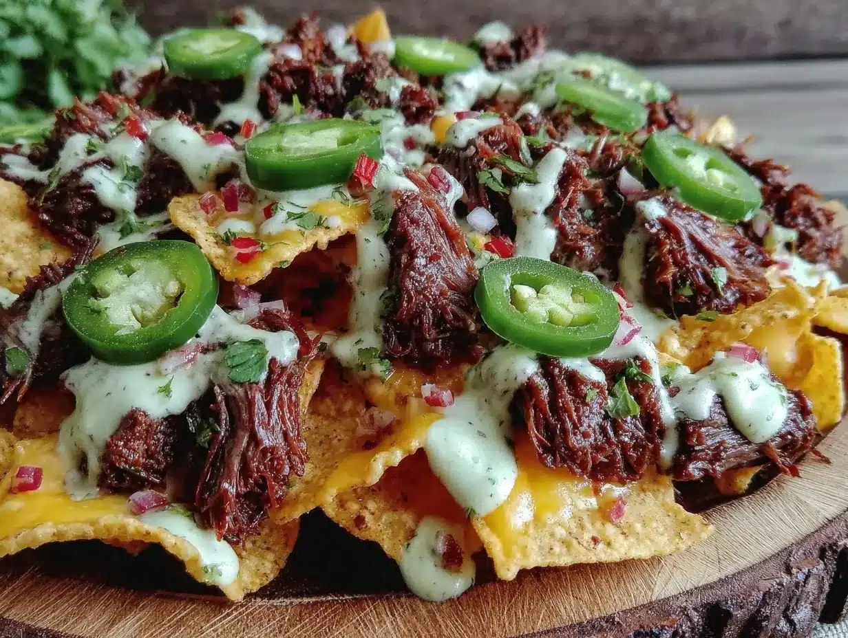smoked brisket nachos preparation steps