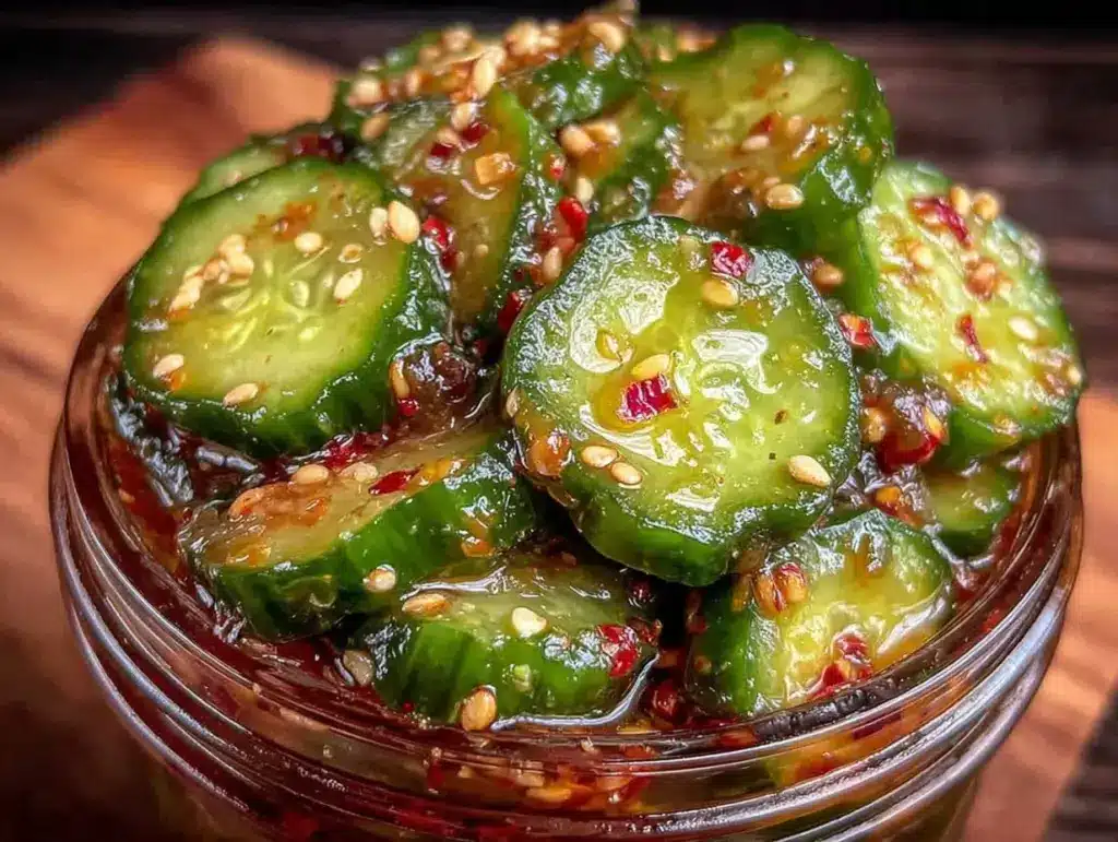spicy refrigerator bread and butter pickles - featured image