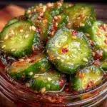spicy refrigerator bread and butter pickles - featured image