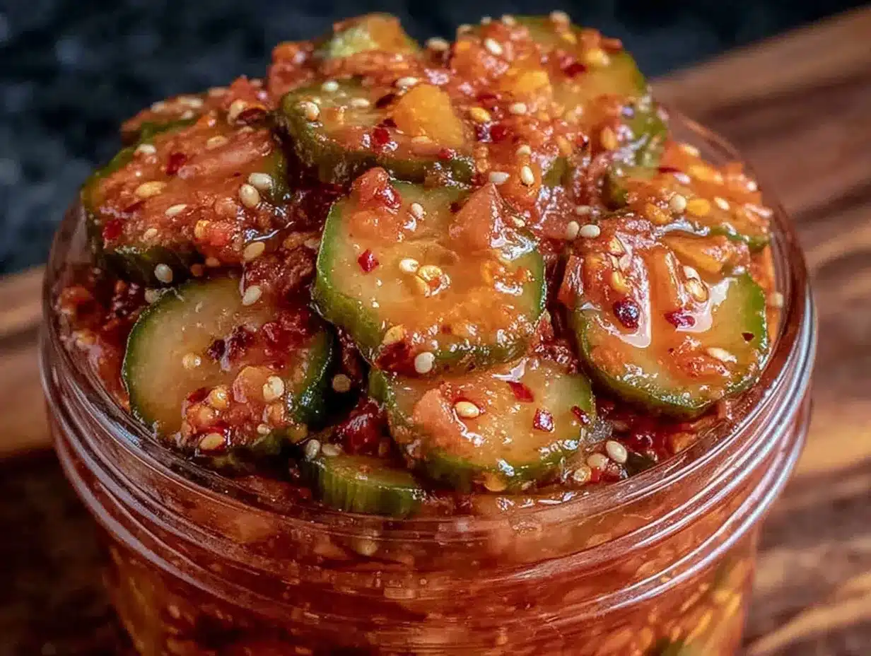 spicy refrigerator bread and butter pickles preparation steps