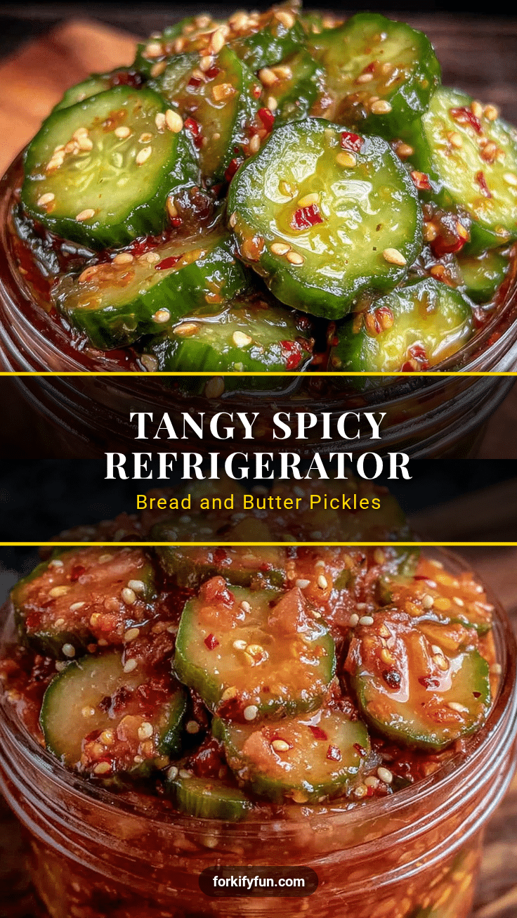 spicy refrigerator bread and butter pickles recipe
