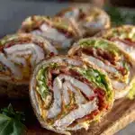 turkey club pinwheel wraps - featured image