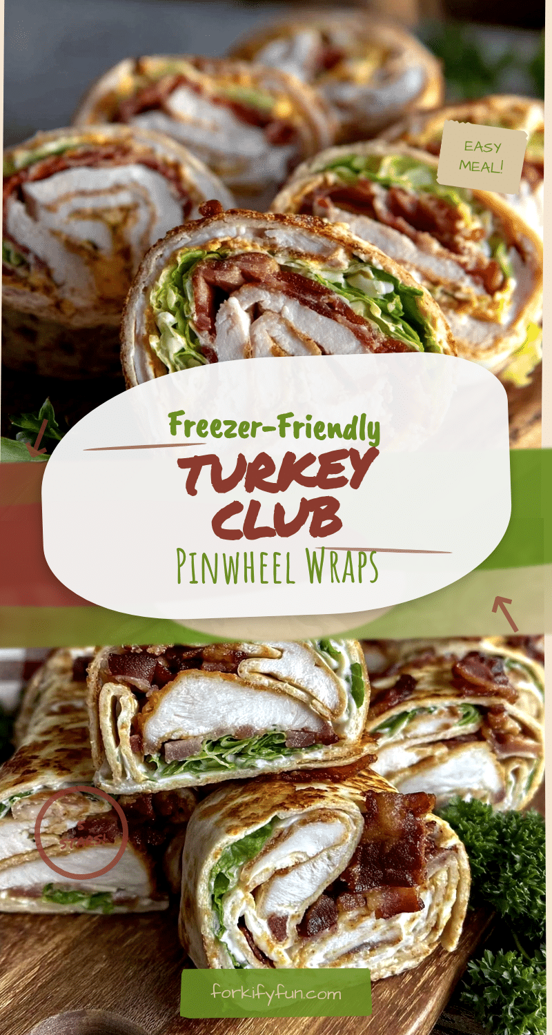 turkey club pinwheel wraps recipe