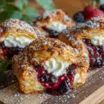wild huckleberry cream cheese hand pies - featured image