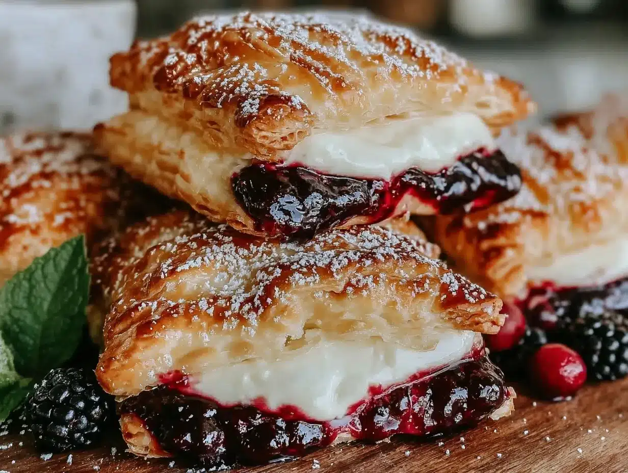 wild huckleberry cream cheese hand pies preparation steps