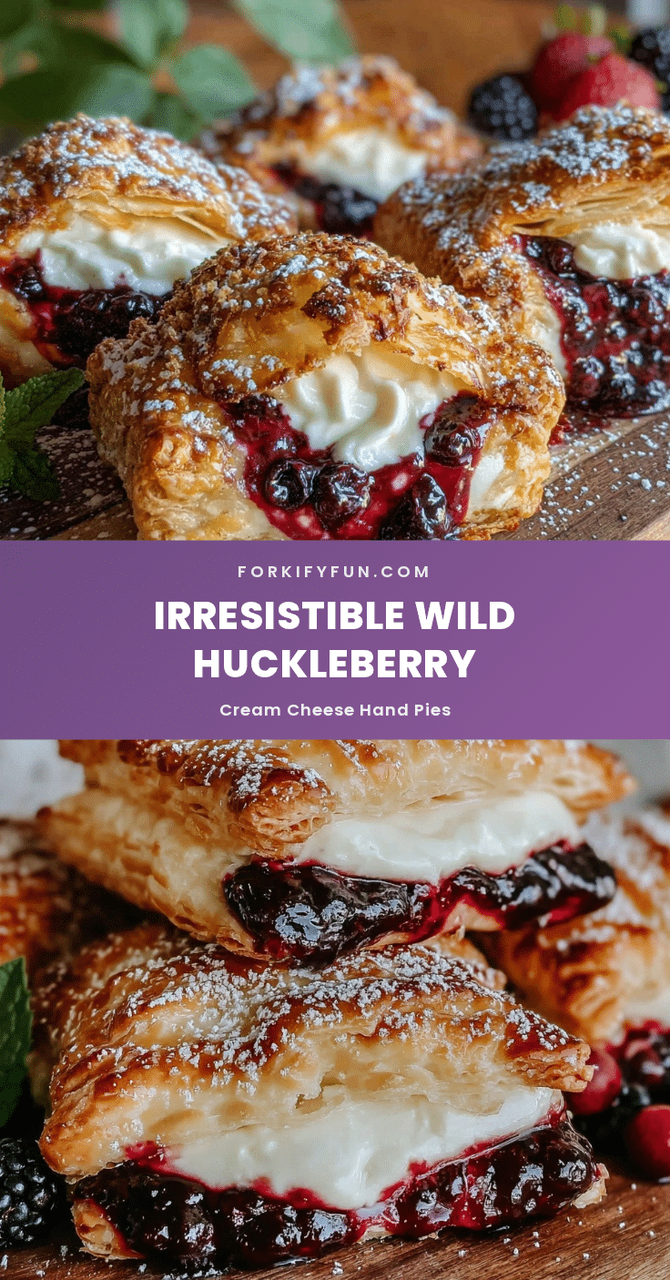 wild huckleberry cream cheese hand pies recipe