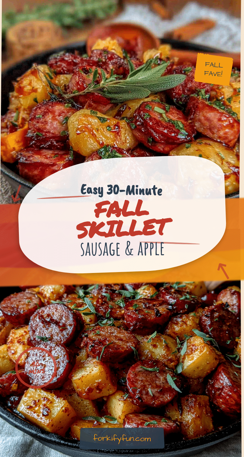 30-minute fall sausage apple skillet recipe