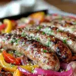 Bavarian bratwurst sheet pan dinner - featured image
