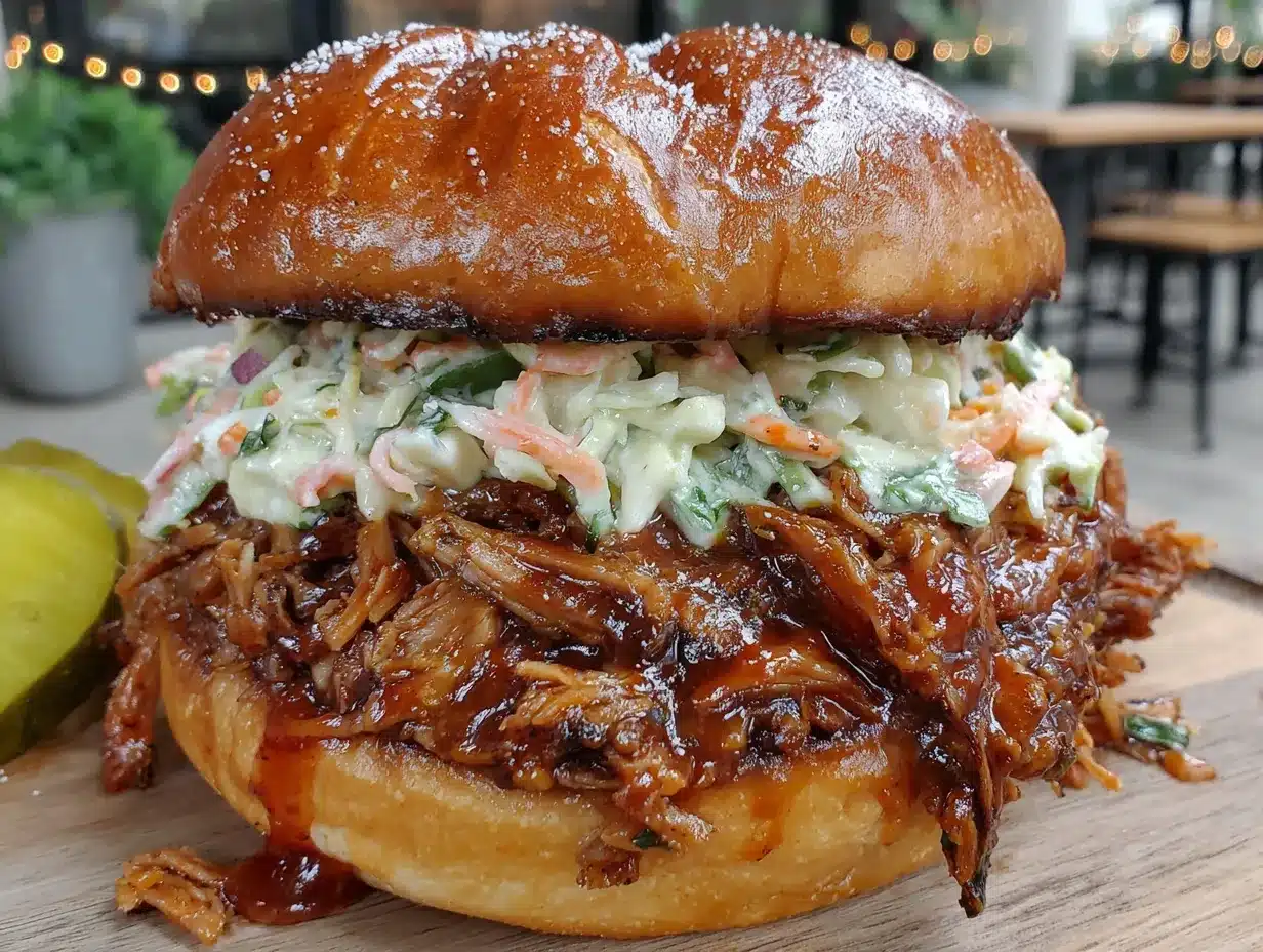 BBQ pulled pork sliders preparation steps