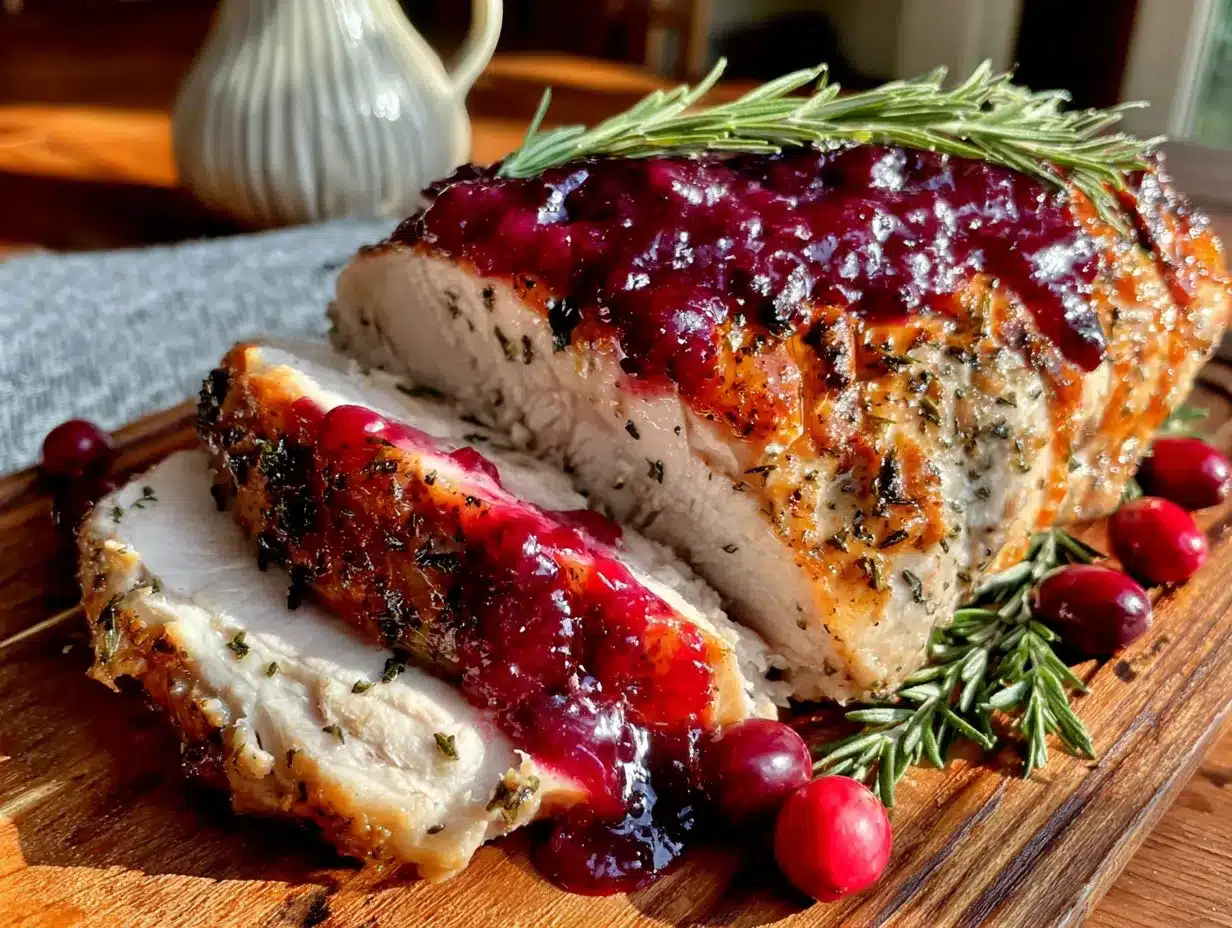best slow cooker turkey breast with cranberry gravy preparation steps